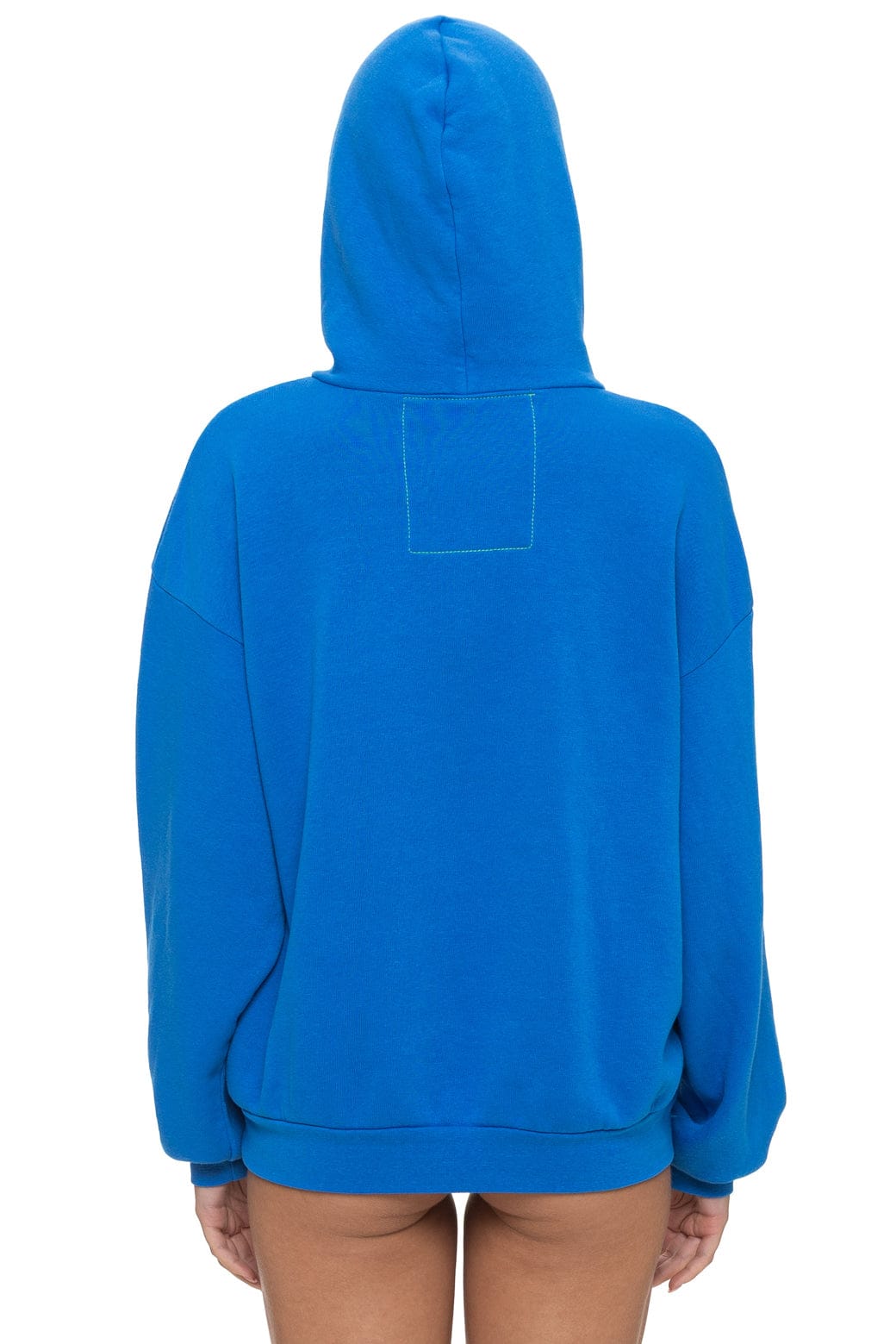 Retro MOUNTAIN STITCH CHEVRON PULLOVER HOODIE RELAXED - ADVENTURE BLUE