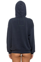 Retro MOUNTAIN STITCH CHEVRON PULLOVER HOODIE RELAXED - CHARCOAL