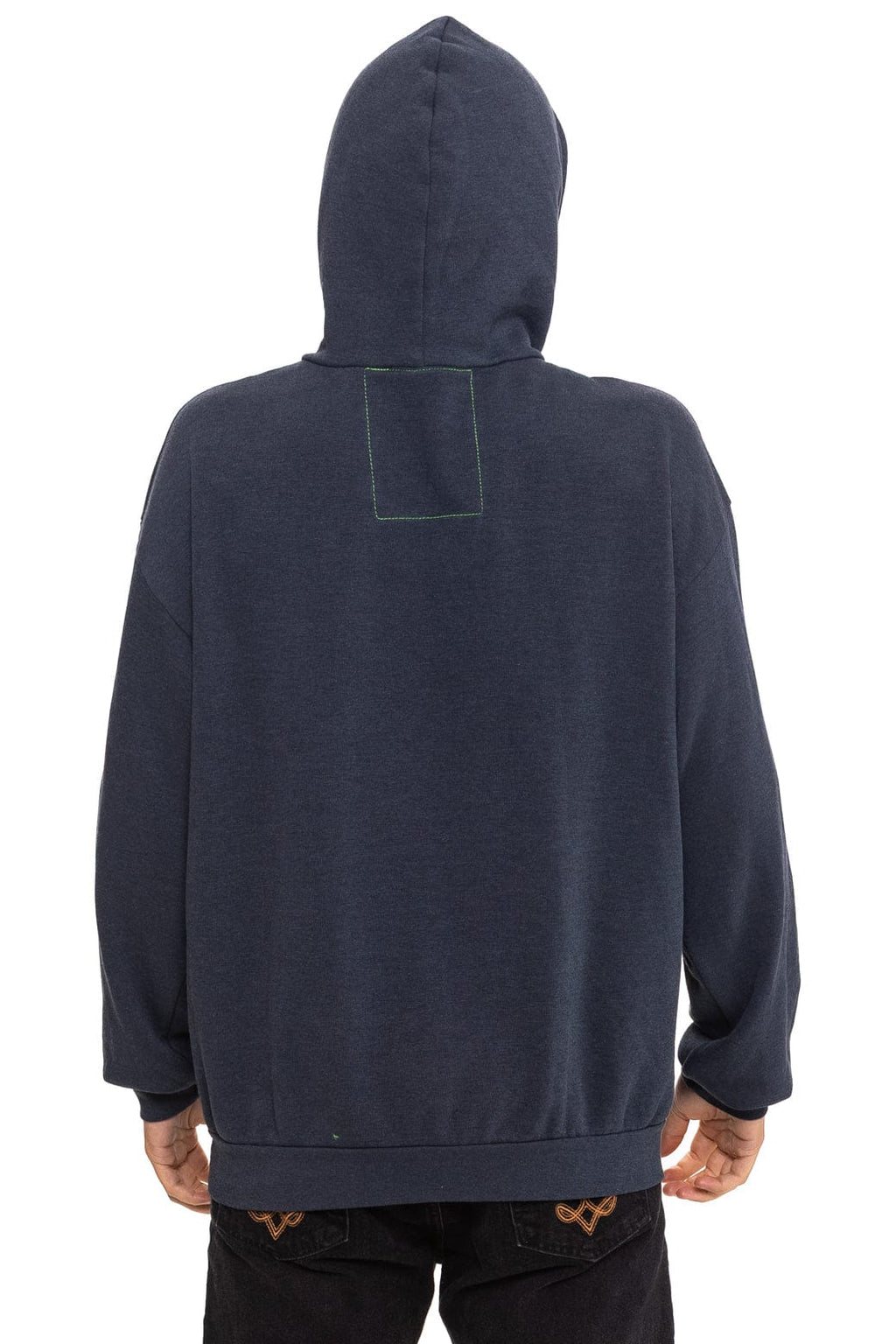 Retro MOUNTAIN STITCH CHEVRON PULLOVER HOODIE RELAXED - CHARCOAL