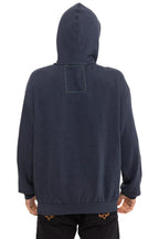 Retro MOUNTAIN STITCH CHEVRON PULLOVER HOODIE RELAXED - CHARCOAL
