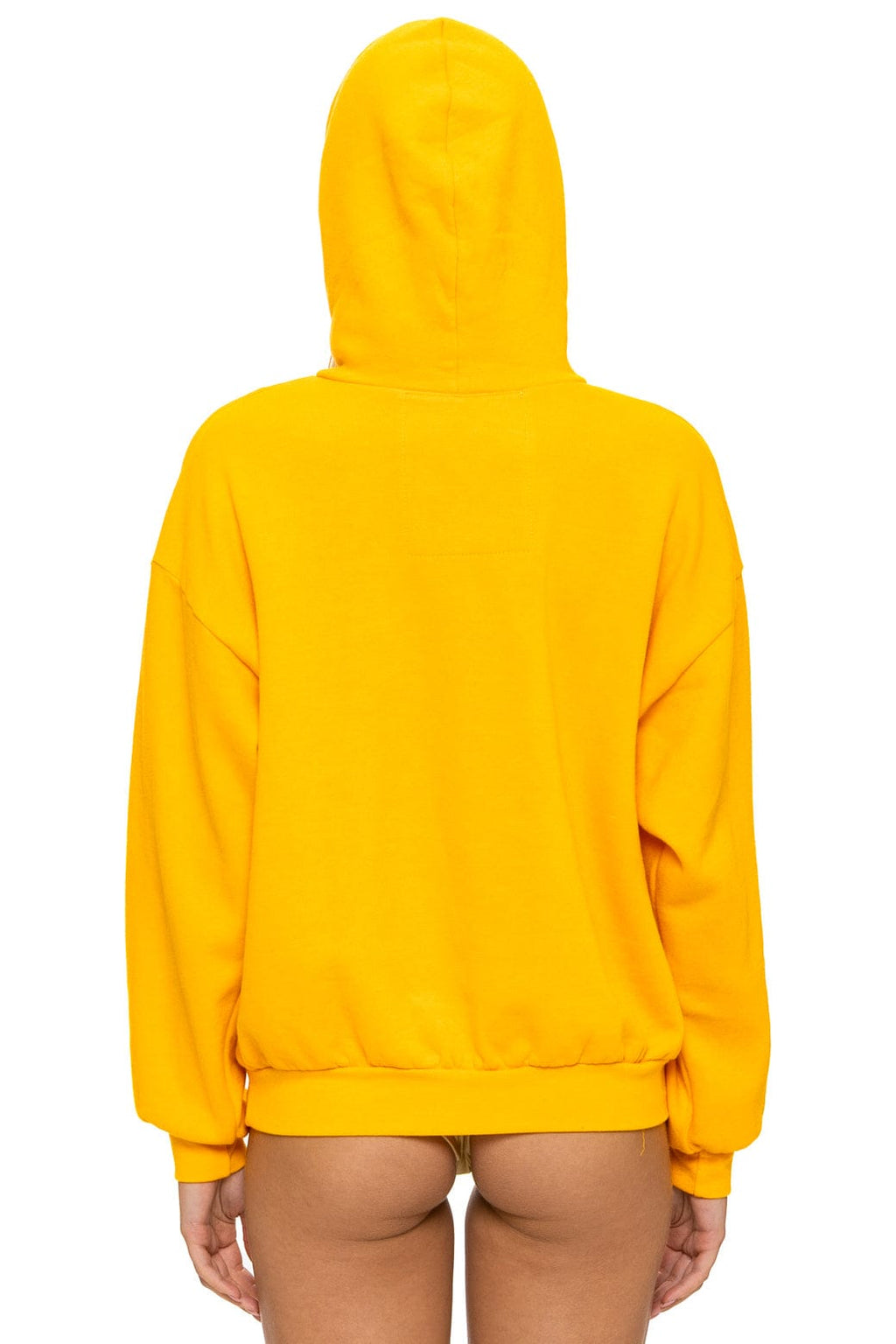 Retro MOUNTAIN STITCH CHEVRON PULLOVER HOODIE RELAXED - GOLD