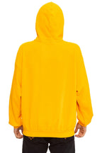 Retro MOUNTAIN STITCH CHEVRON PULLOVER HOODIE RELAXED - GOLD