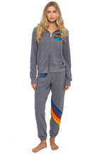 Retro ALL SEASONS CIRCLE ZIP HOODIE - HEATHER GREY