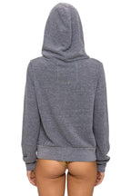 Retro ALL SEASONS CIRCLE ZIP HOODIE - HEATHER GREY