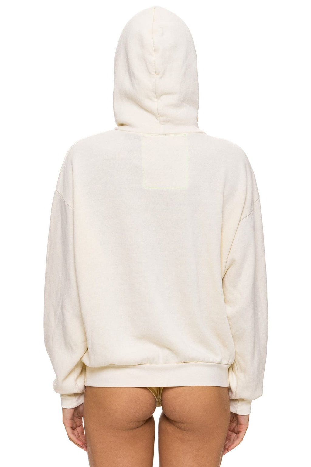 Retro MOUNTAIN STITCH CHEVRON PULLOVER HOODIE RELAXED - VINTAGE WHITE