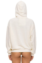 Retro MOUNTAIN STITCH CHEVRON PULLOVER HOODIE RELAXED - VINTAGE WHITE