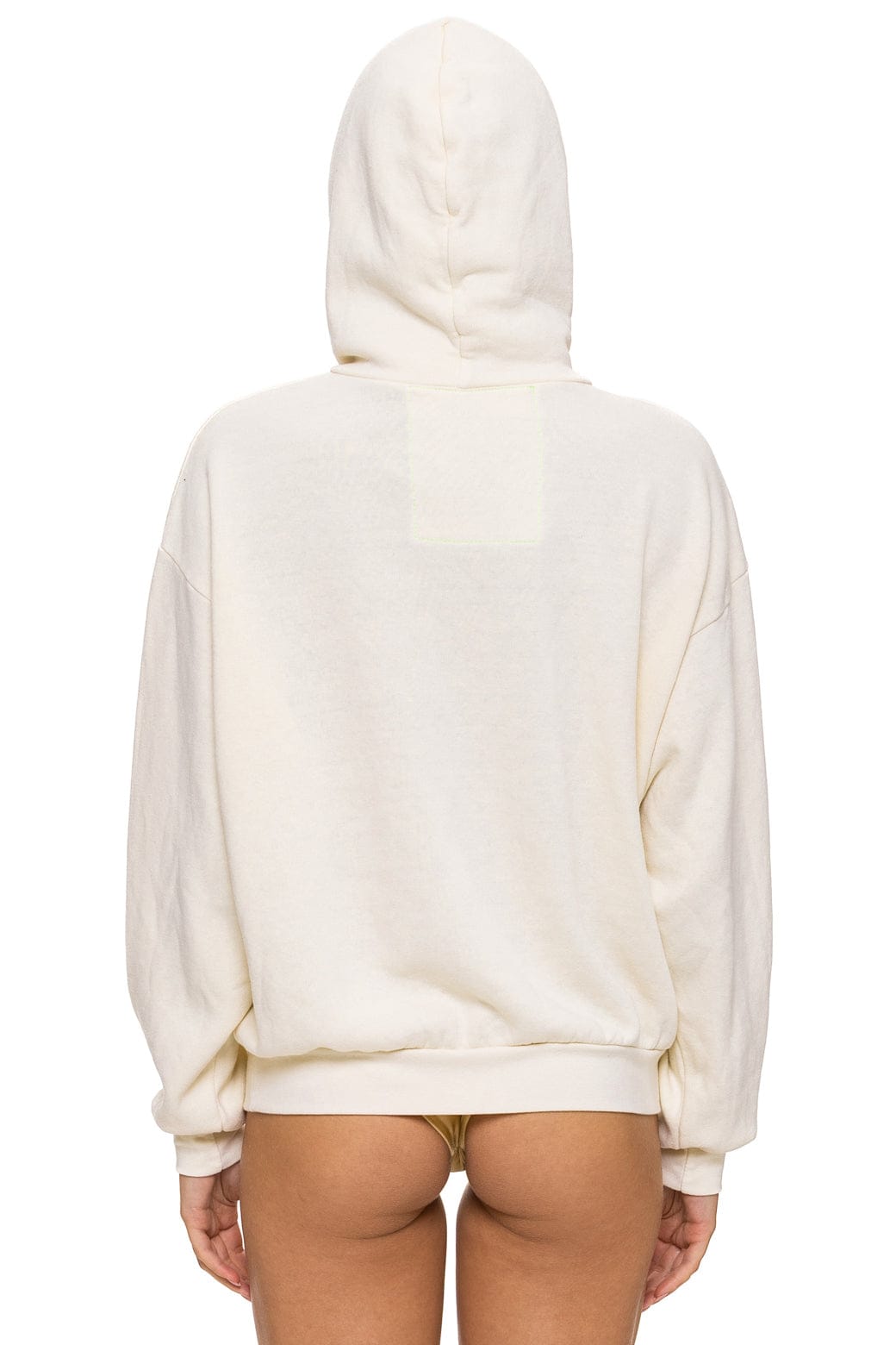 Retro MOUNTAIN STITCH CHEVRON PULLOVER HOODIE RELAXED - VINTAGE WHITE