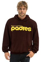 Retro SAN DIEGO PADRES 2026 RELAXED PULLOVER HOODIE - BROWN