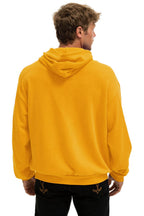 Retro 5 STRIPE RELAXED PULLOVER HOODIE - VINTAGE GOLD