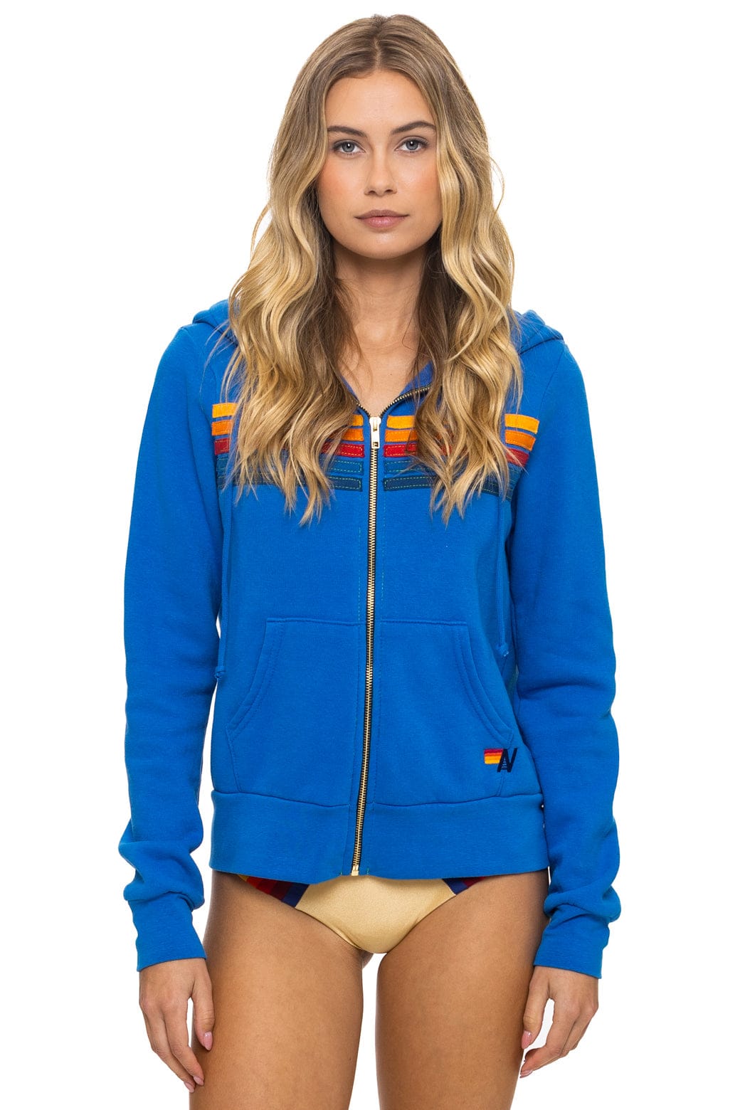 Retro 5 STRIPE HOODIE - ADVENTURE BLUE