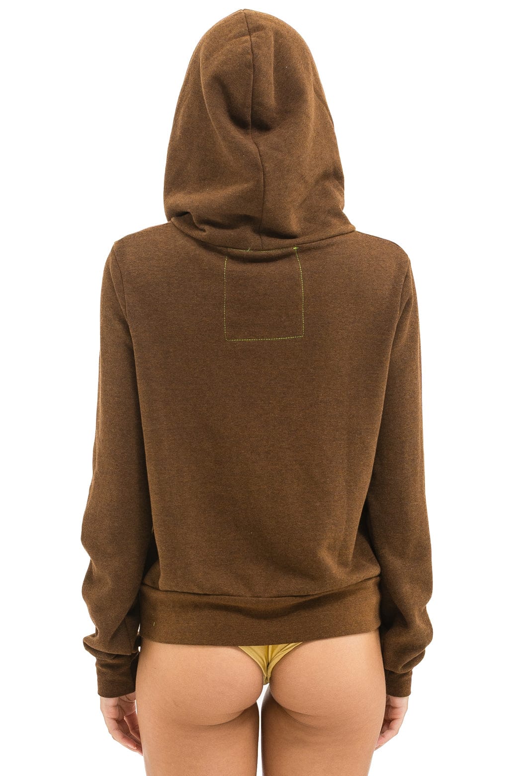 Retro 5 STRIPE HOODIE - CHOCOLATE WHITE NEON