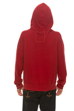 Retro 5 STRIPE HOODIE - CRIMSON