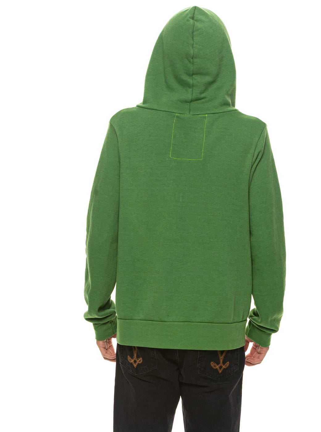 Retro 5 STRIPE HOODIE - JUNGLE GREEN