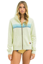 Retro 5 STRIPE HOODIE - LIME CREAM SEAFOAM