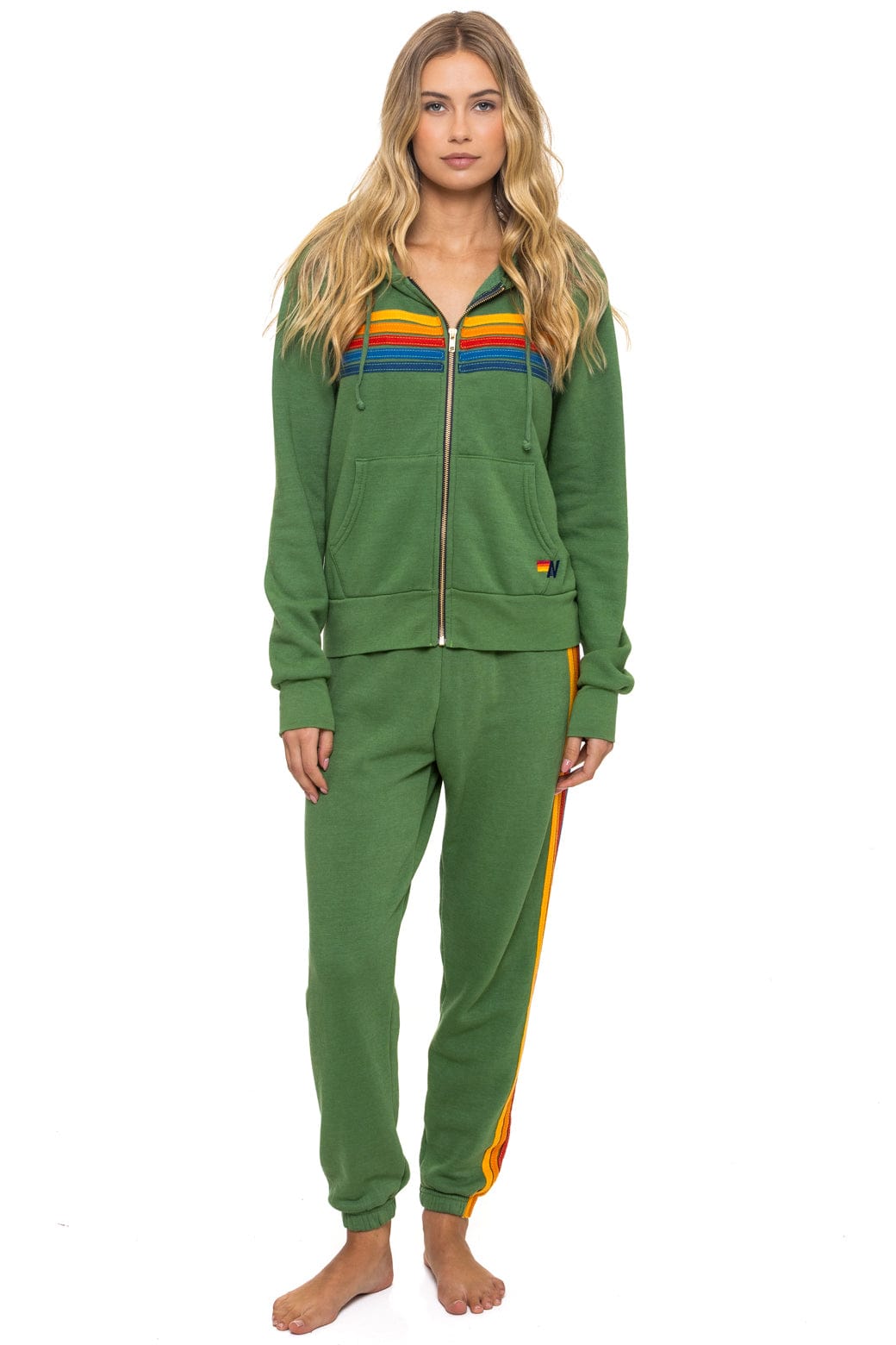 Retro 5 STRIPE HOODIE - PALM
