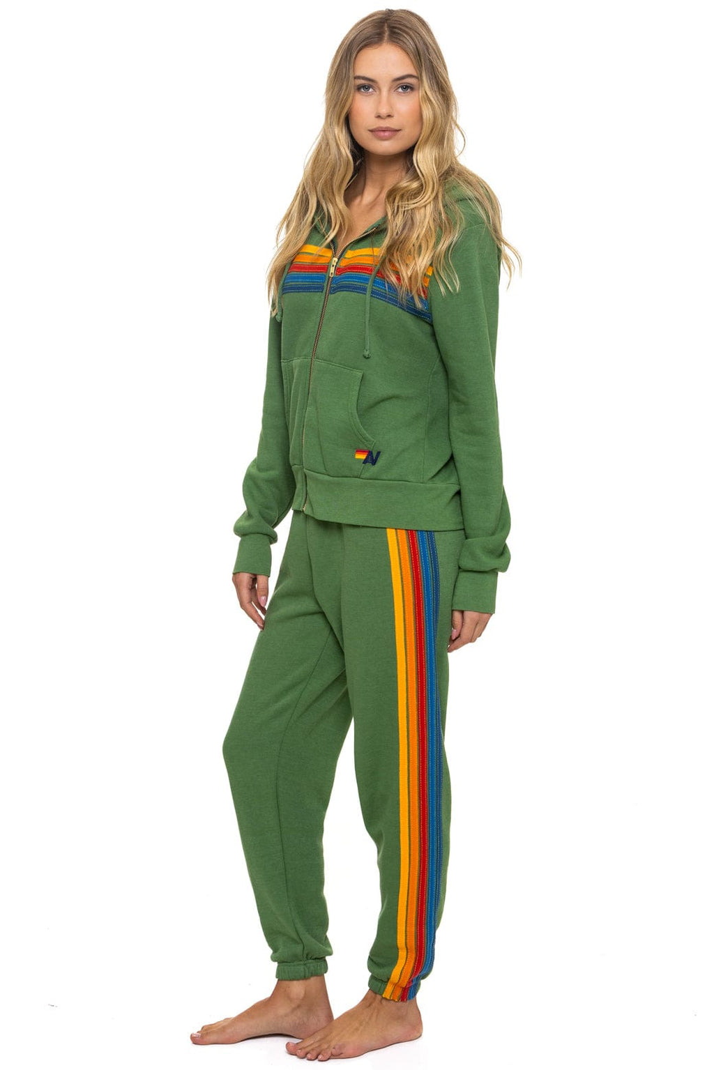 Retro 5 STRIPE HOODIE - PALM