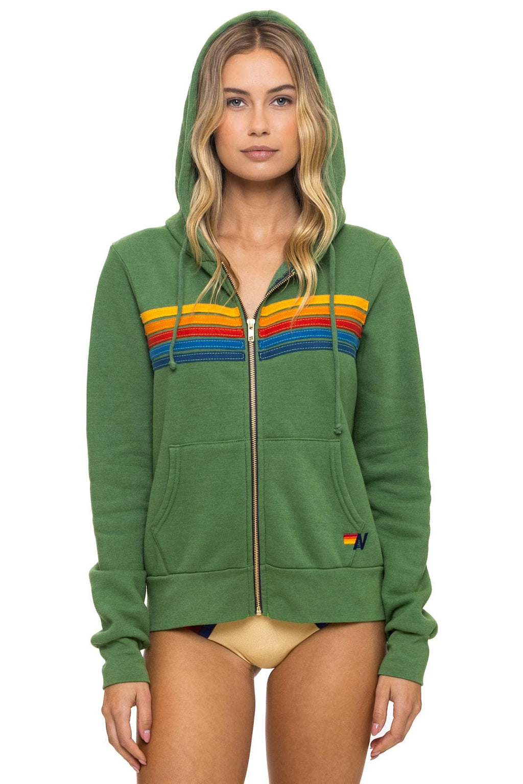 Retro 5 STRIPE HOODIE - PALM