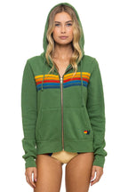Retro 5 STRIPE HOODIE - PALM