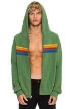 Retro 5 STRIPE HOODIE - PALM