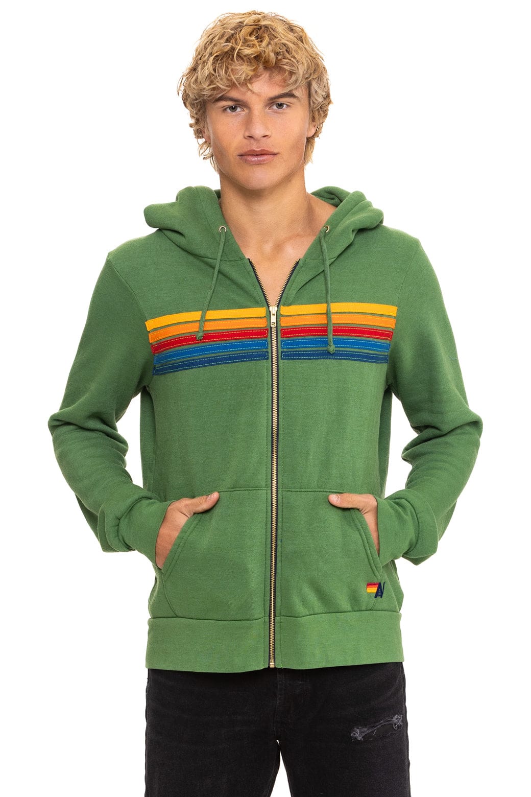Retro 5 STRIPE HOODIE - PALM