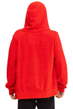 Retro 5 STRIPE HOODIE - RED