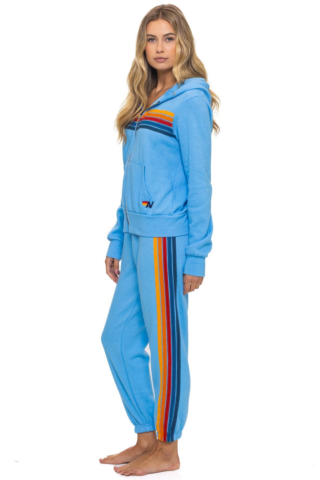 Retro 5 STRIPE HOODIE - SKY