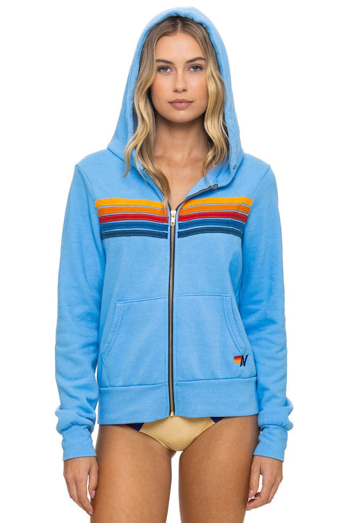 Retro 5 STRIPE HOODIE - SKY