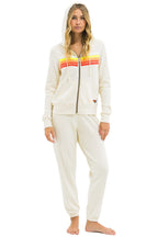 Retro 5 STRIPE HOODIE - VINTAGE WHITE WHITE NEON