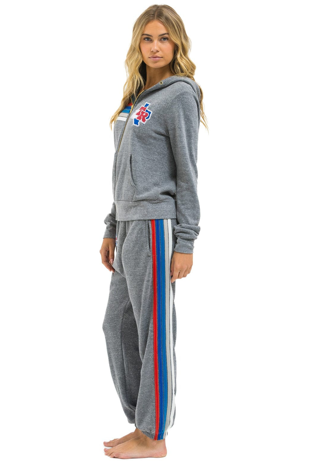 Retro TEXAS RANGERS 5 STRIPE UNISEX SWEATPANTS - HEATHER USA