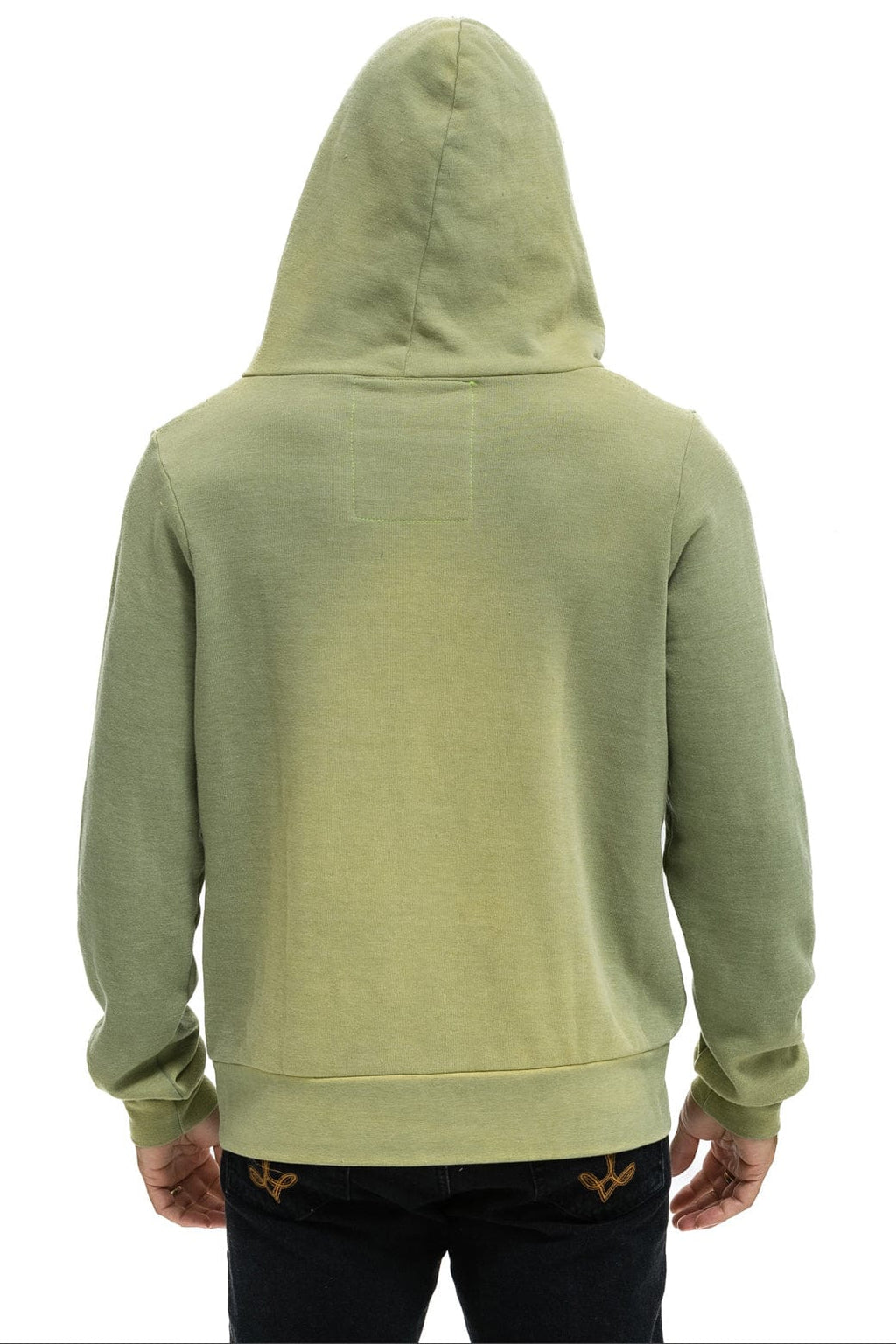Retro VENICE SURFER ZIP HOODIE - FADED ARMY