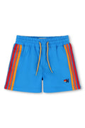 Retro AVIATOR NATION KIDS FLEX BOARD SHORTS - NEON BLUE