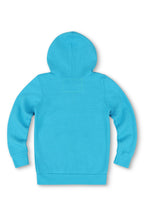 Retro KIDS 5 STRIPE HOODIE - NEON BLUE