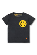 Retro KIDS SMILEY 2 TEE - CHARCOAL