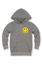 Retro KIDS SMILEY 2 PULLOVER HOODIE - HEATHER GREY