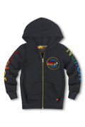 Retro KIDS AVIATOR NATION VENICE ZIP HOODIE - CHARCOAL