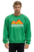 Retro JAZZ ASPEN SNOWMASS 2024 CREW SWEATSHIRT RELAXED - KELLY GREEN