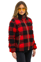 Retro UNISEX PLAID TRAVELER JACKET - BUFFALO PLAID