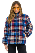 Retro UNISEX PLAID TRAVELER JACKET - PATRIOT PLAID