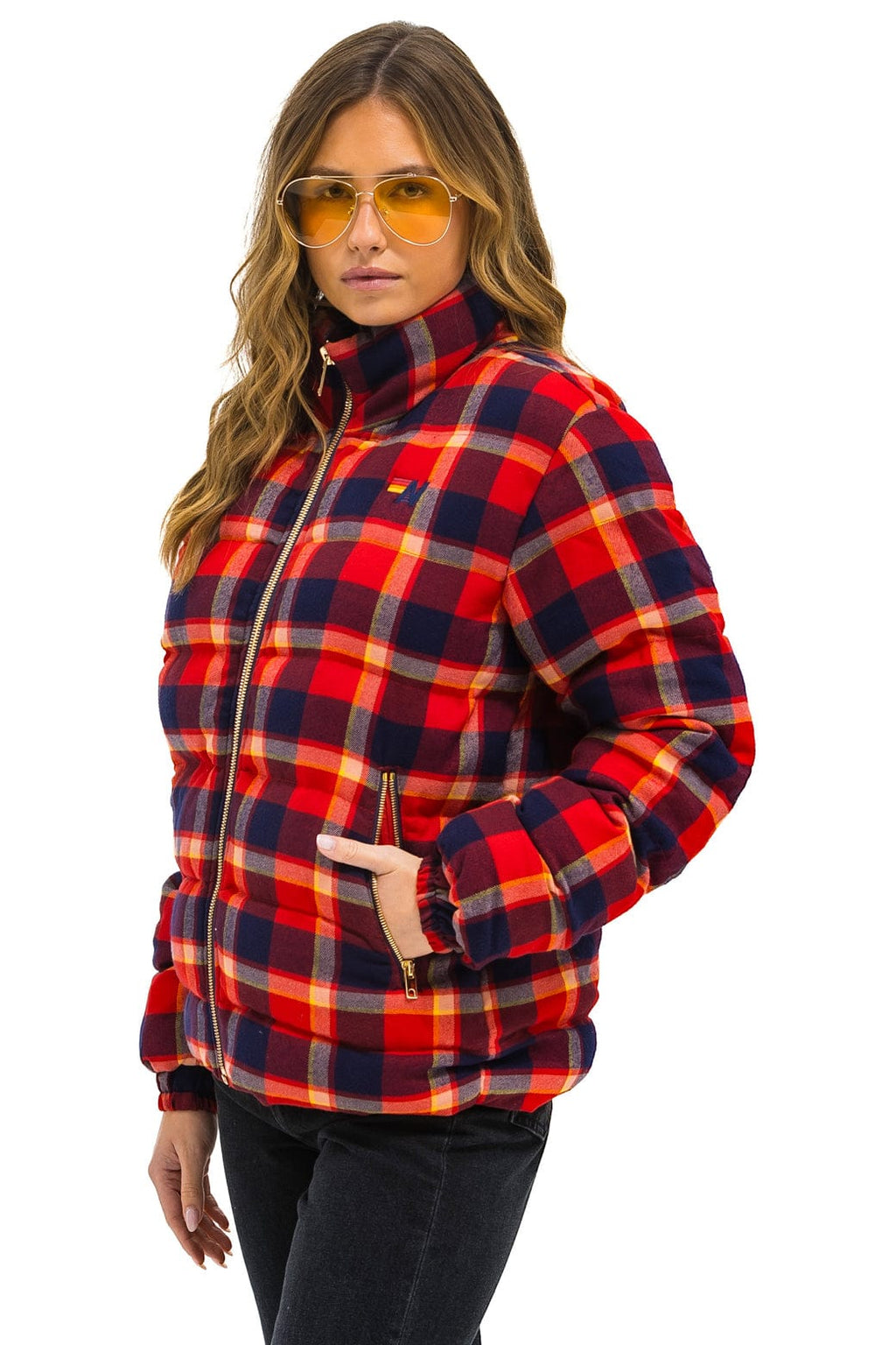Retro UNISEX PLAID TRAVELER JACKET - RUGBY PLAID