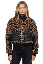 Retro TEDDY FULL ZIP JACKET - CHEETAH
