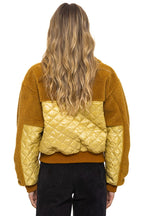 Retro TEDDY FULL ZIP JACKET - HONEY