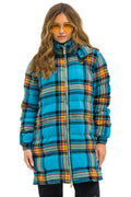 Retro PLAID UNISEX LONG TREKKER JACKET - JACKSON PLAID