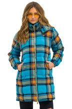Retro PLAID UNISEX LONG TREKKER JACKET - JACKSON PLAID