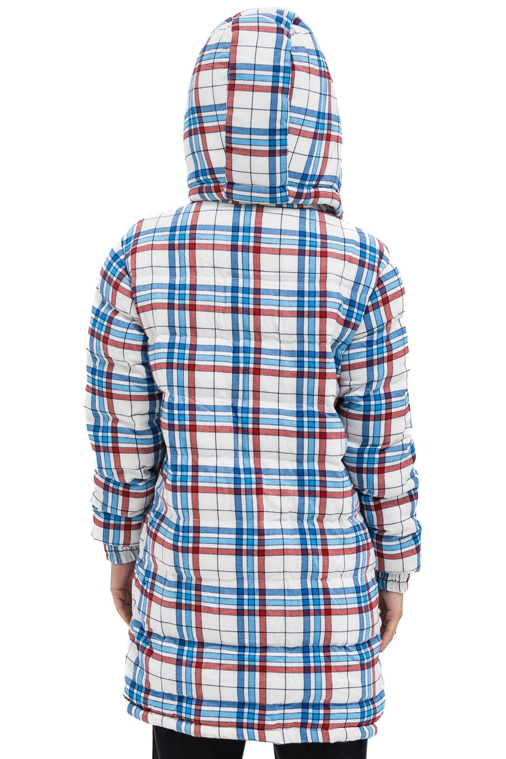 Retro PLAID UNISEX LONG TREKKER JACKET - MONTAUK PLAID