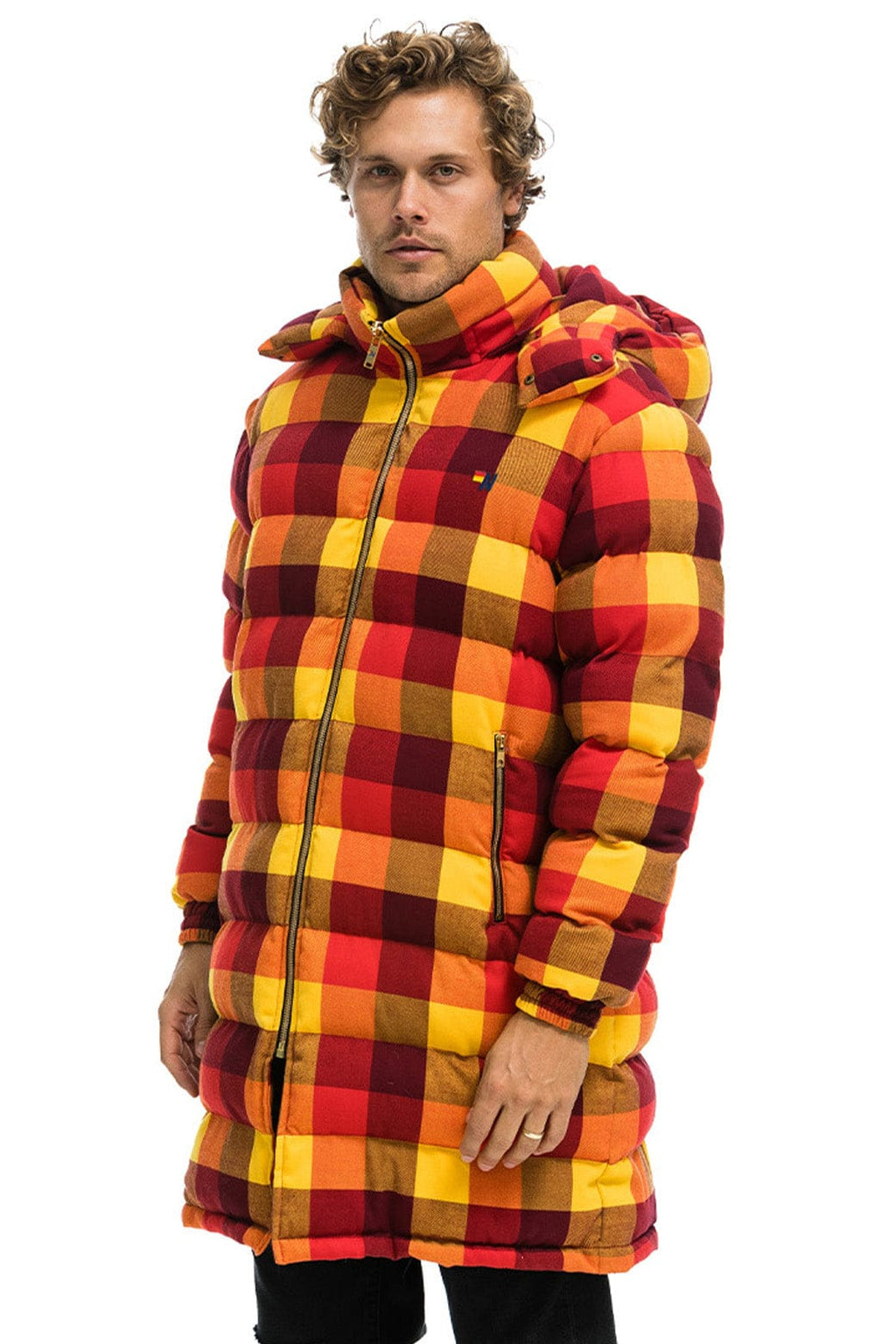 Retro PLAID UNISEX LONG TREKKER JACKET - SURFY PLAID