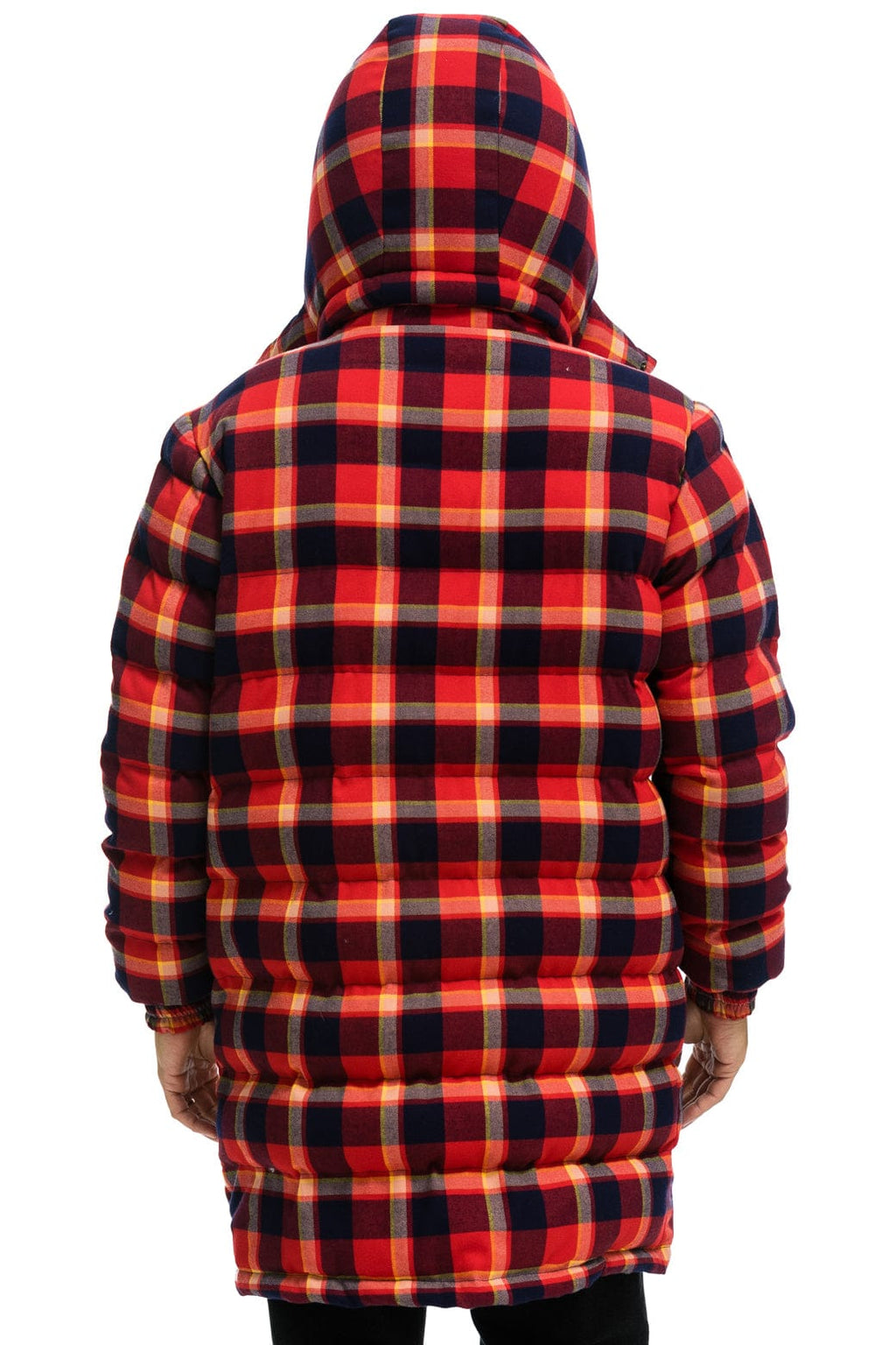 Retro PLAID UNISEX LONG TREKKER JACKET - RUGBY PLAID