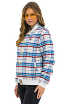 Retro PLAID UNISEX VARSITY JACKET - MONTAUK PLAID