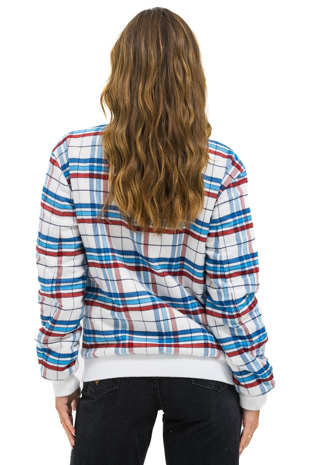 Retro PLAID UNISEX VARSITY JACKET - MONTAUK PLAID