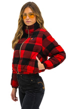 Retro APRES PLAID PUFFER JACKET - BUFFALO PLAID