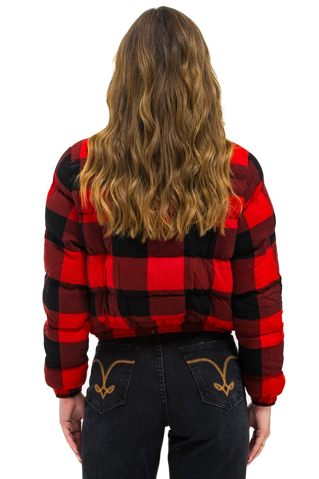 Retro APRES PLAID PUFFER JACKET - BUFFALO PLAID